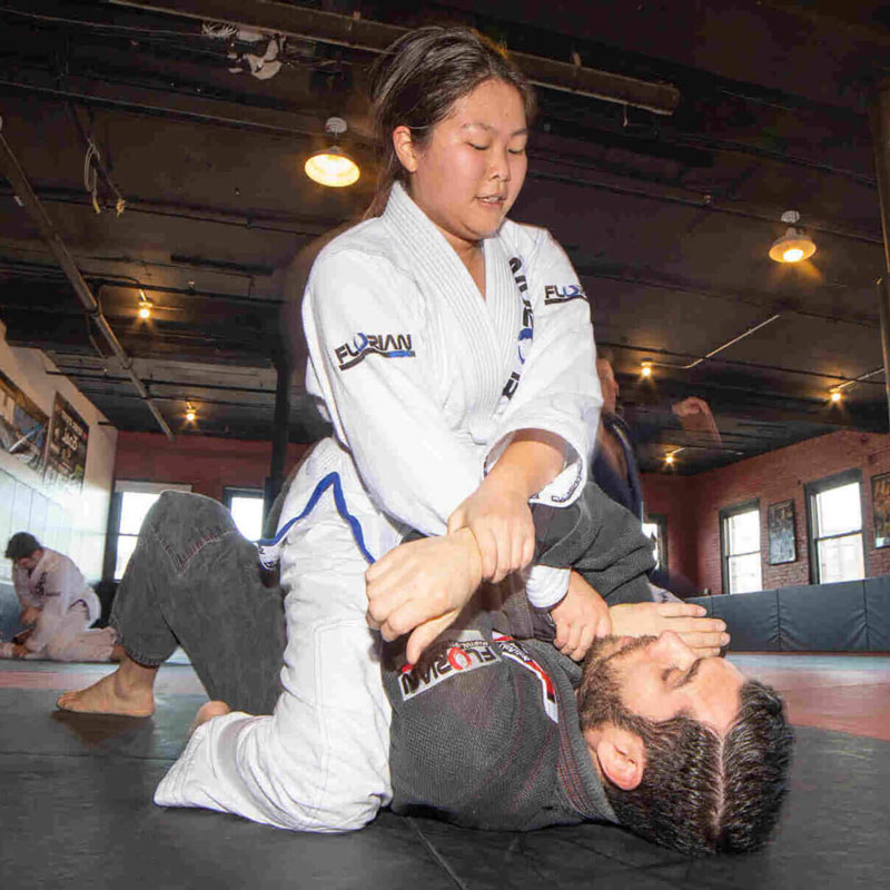 two people doing martial arts